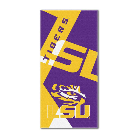 Lsu Tigers Ncaa ?puzzle? Over-sized Beach Towel (34in X 72in)