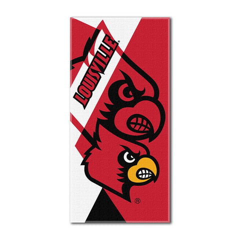 Louisville Cardinals Ncaa ?puzzle? Over-sized Beach Towel (34in X 72in)