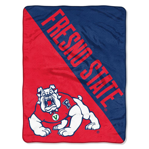 Fresno State Bulldogs Ncaa Micro Raschel Blanket (two Tone Series) (48"x60")