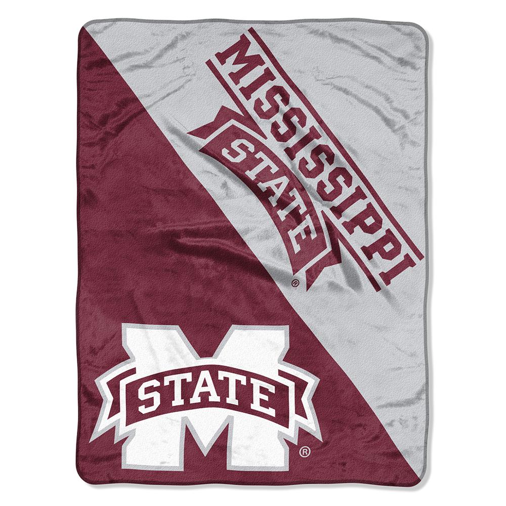 Mississippi State Bulldogs Ncaa Micro Raschel Blanket (two Tone Series) (48"x60")