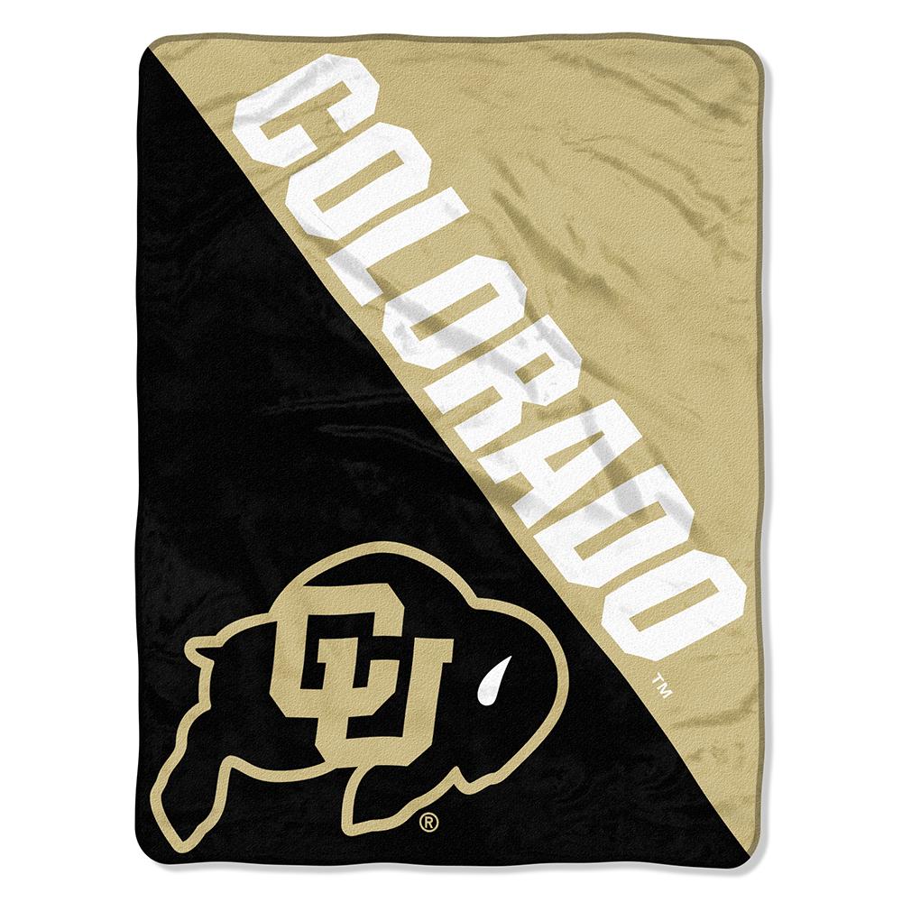 Colorado Golden Buffaloes Ncaa Micro Raschel Blanket (two Tone Series) (48"x60")