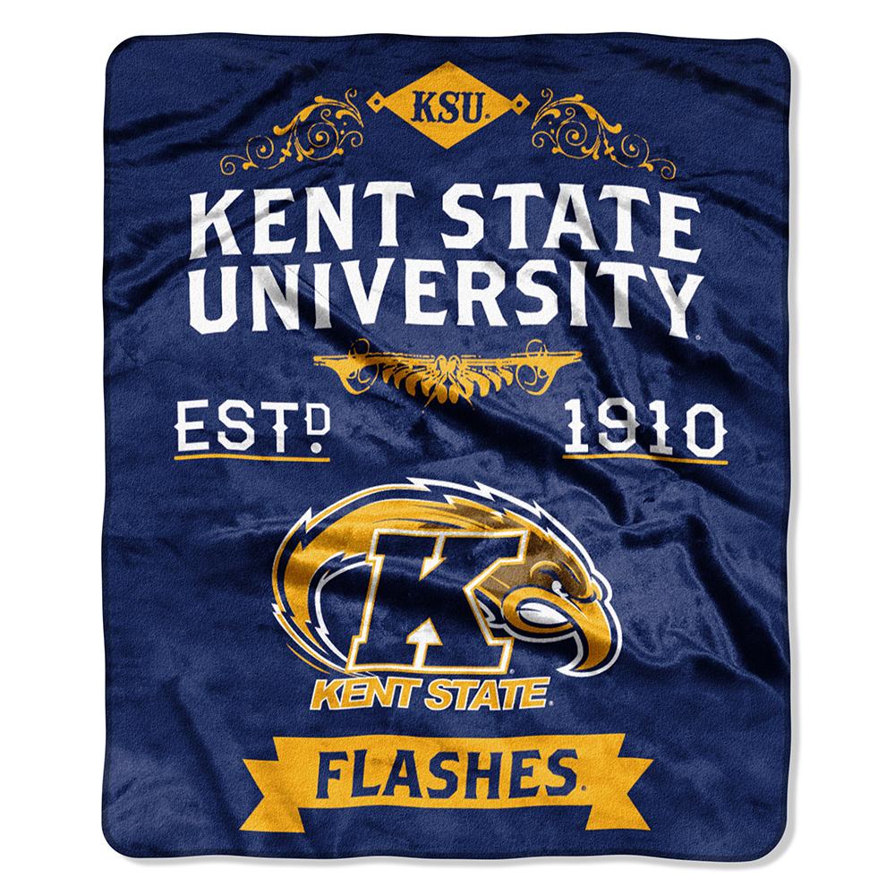 Maine Black Bears Ncaa Royal Plush Raschel Blanket (label Series) (50"x60")