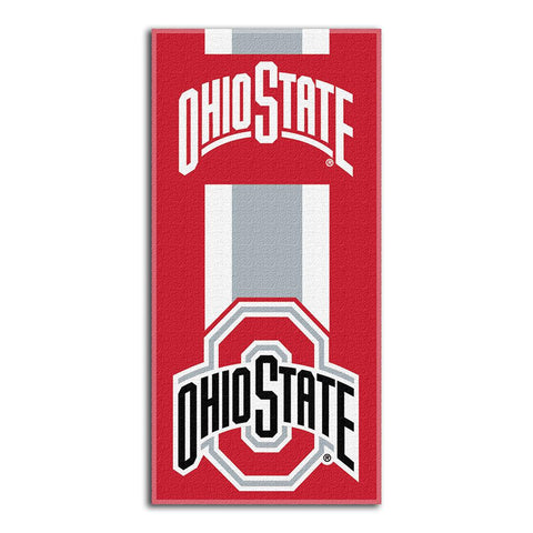 Ohio State Buckeyes Ncaa Zone Read Cotton Beach Towel (30in X 60in)