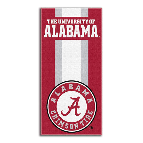 Alabama Crimson Tide Ncaa Zone Read Cotton Beach Towel (30in X 60in)