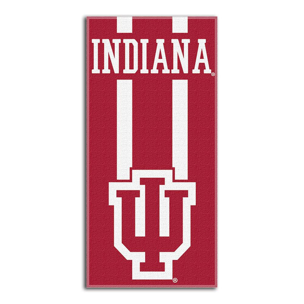 Indiana Hoosiers Ncaa Zone Read Cotton Beach Towel (30in X 60in)