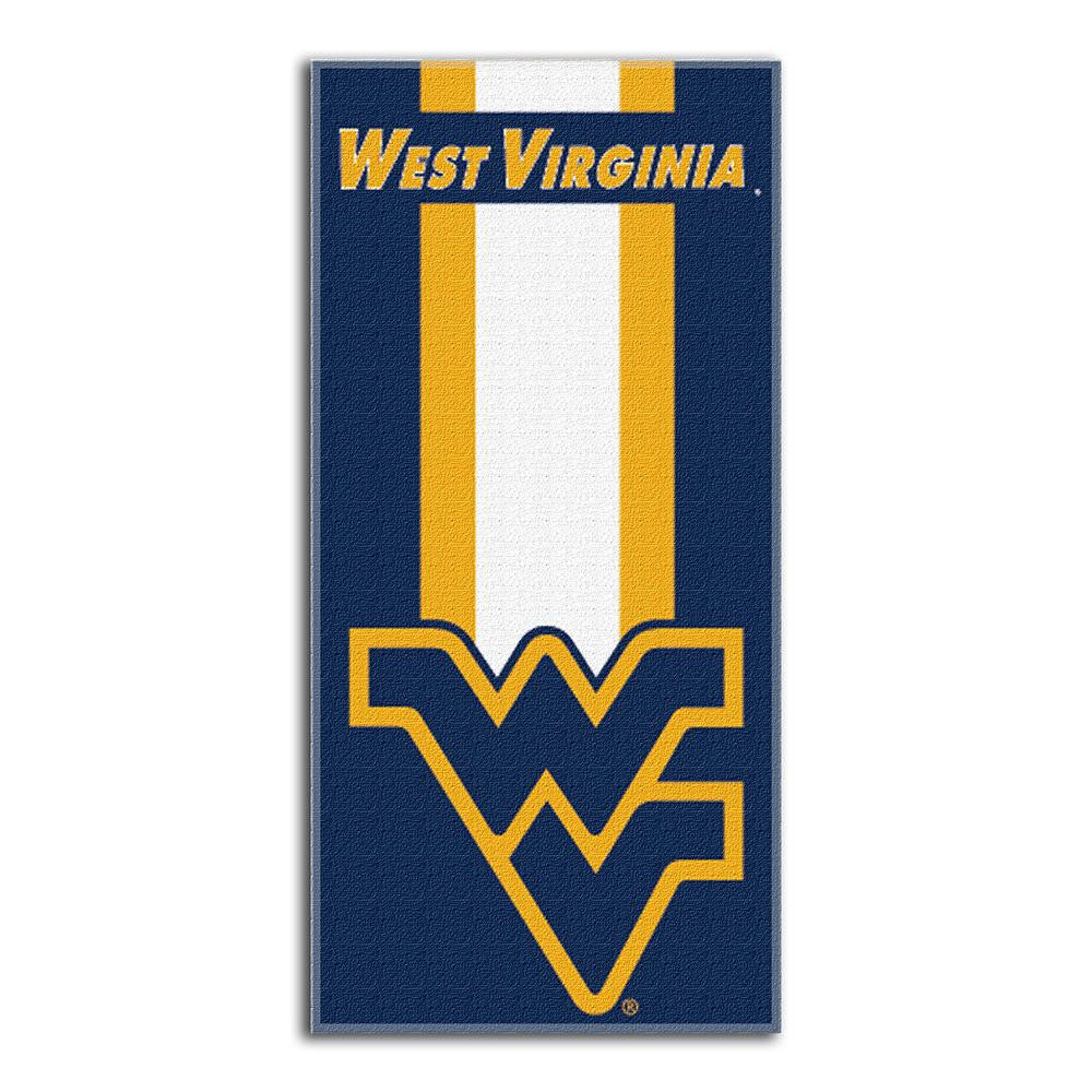 West Virginia Mountaineers Ncaa Zone Read Cotton Beach Towel (30in X 60in)