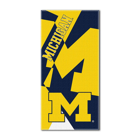 Michigan Wolverines Ncaa ?puzzle? Over-sized Beach Towel (34in X 72in)