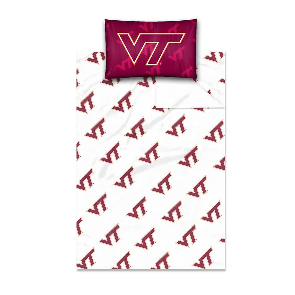 Virginia Tech Hokies Ncaa Twin Sheet Set