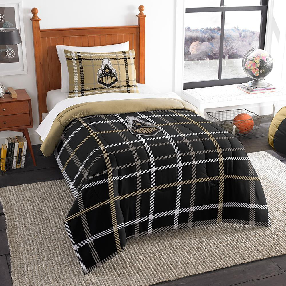 Purdue Boilermakers Ncaa Twin Comforter Set (soft & Cozy) (64" X 86")