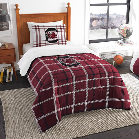 South Carolina Gamecocks Ncaa Twin Comforter Set (soft & Cozy) (64" X 86")