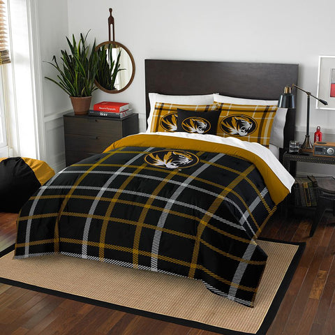 Missouri Tigers Ncaa Full Comforter Set (soft & Cozy) (76" X 86")