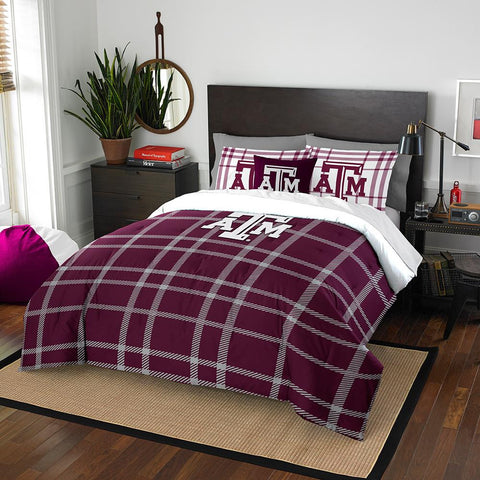 Texas A&m Aggies Ncaa Full Comforter Set (soft & Cozy) (76" X 86")