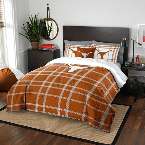 Texas Longhorns Ncaa Full Comforter Set (soft & Cozy) (76" X 86")