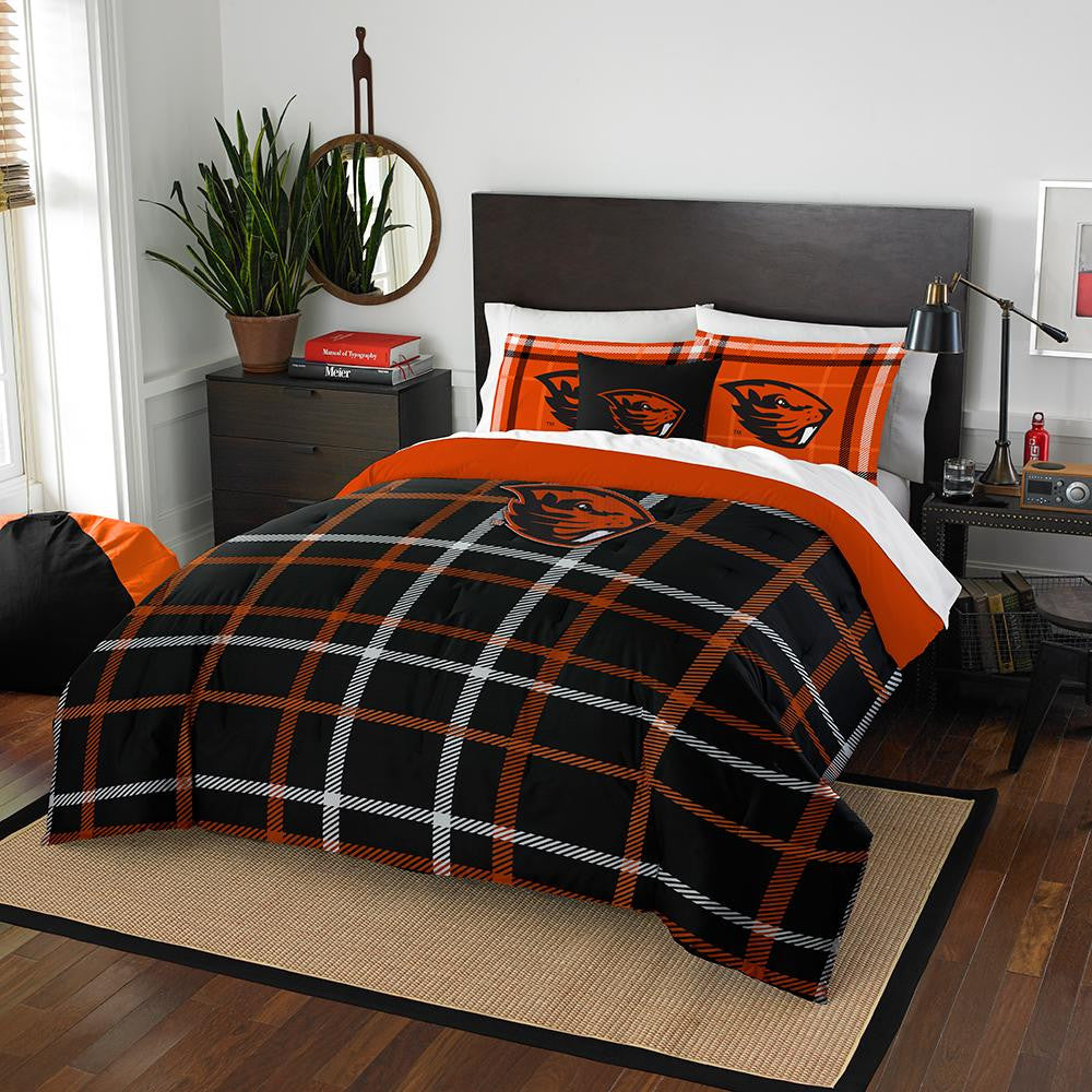 Oregon State Beavers Ncaa Full Comforter Set (soft & Cozy) (76" X 86")