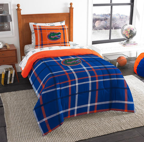 Florida Gators Ncaa Twin Comforter Bed In A Bag (soft & Cozy) (64in X 86in)