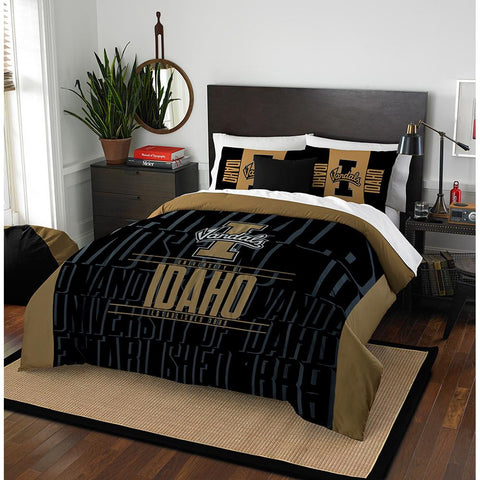 Idaho Vandals Ncaa Full Comforter Set (modern Take Series) (86" X 86")