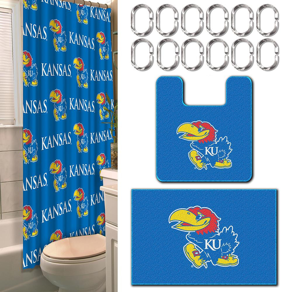 Kansas Jayhawks Ncaa 15-piece Bath Set