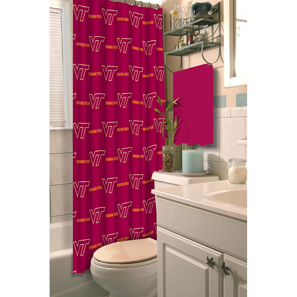 Virginia Tech Hokies Ncaa Shower Curtain