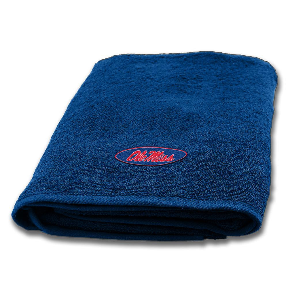 Mississippi Rebels Ncaa Applique Bath Towel