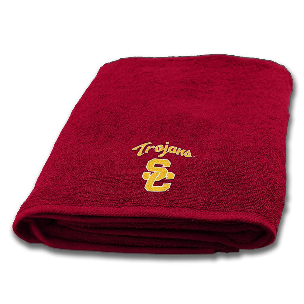 Usc Trojans Ncaa Applique Bath Towel