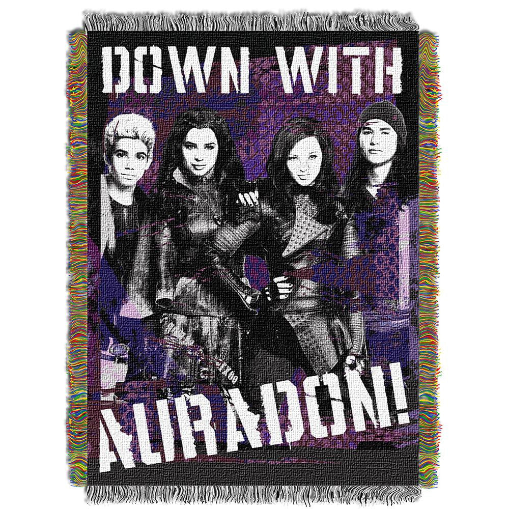 Disney "descendants Rotten"  Woven Tapestry Throw (48inx60in)