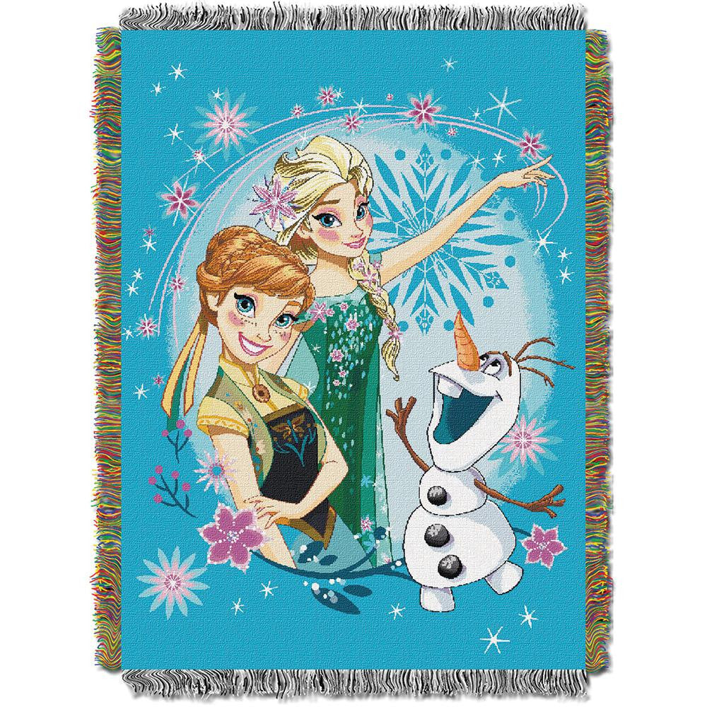 Disney's Frozen "frozen Fever"  Woven Tapestry Throw (48inx60in)