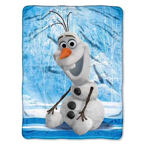 Disney's Frozen Chills And Thrills Micro Raschel Blanket (46in X 60in)