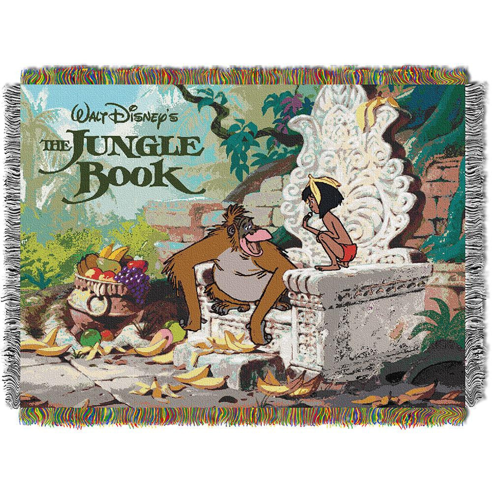 Disney Jungle Book King Louie 051  Woven Tapestry Throw Blanket (48"x60")