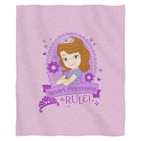 Sofia The First "in Training"  Sweatshirt Throw (50" X 60")