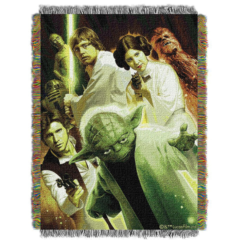 Star Wars "small Rebel Force"  Woven Tapestry Throw (48inx60in)