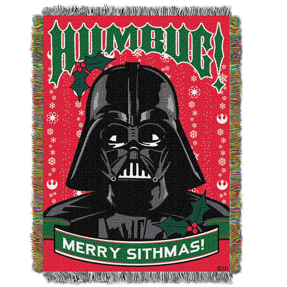 Star Wars "classic Humbug"  Woven Tapestry Throw (48inx60in)