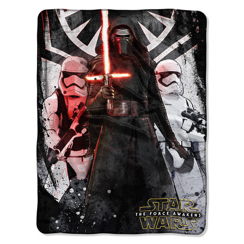 Star Wars Eps 7 - First Order  Micro Raschel Blanket (46in X 60in)