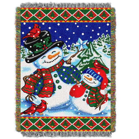 Winter Pals  Woven Tapestry Throw (48inx60in)