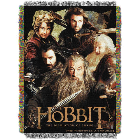 The Hobbit "fighting Companion"  Woven Tapestry Throw (48inx60in)