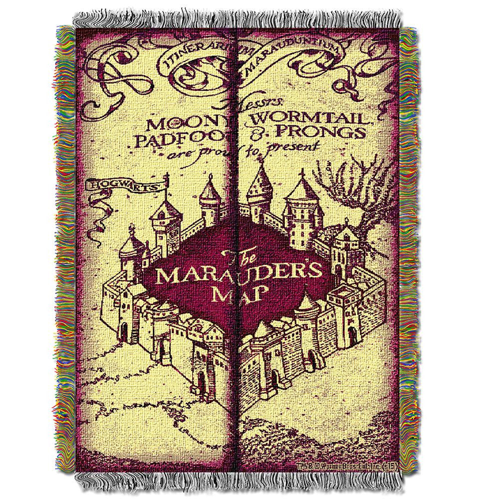 Harry Potter "marauders Map"  Woven Tapestry Throw (48inx60in)