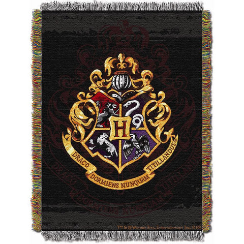 Harry Potter Hogwarts Décor Triple Woven Jacquard Throw (48"x60")