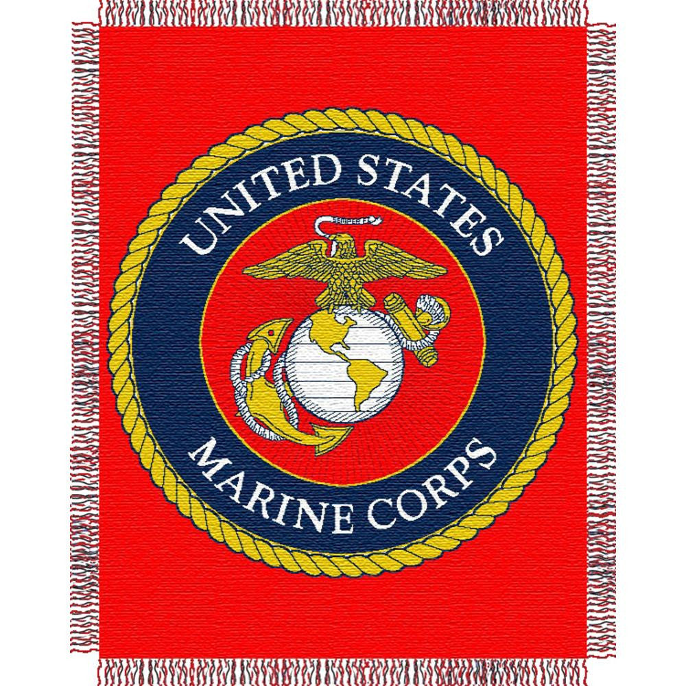 Usmc Triple Woven Jacquard Throw (48"x60")