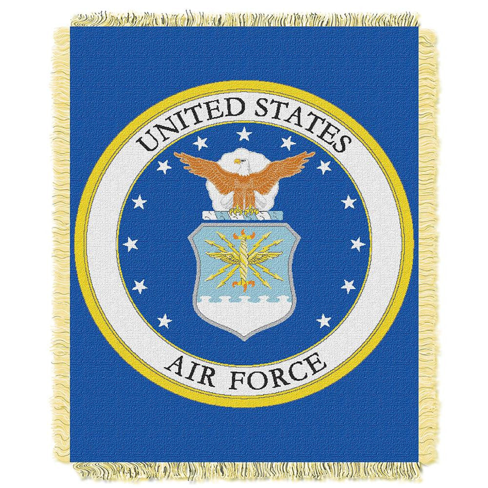 Us Air Force Armed Forces Triple Woven Jacquard Throw (48"x60")