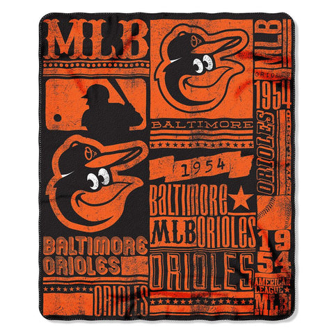 Baltimore Orioles MLB Light Weight Fleece Blanket (Strength Series) (50inx60in)