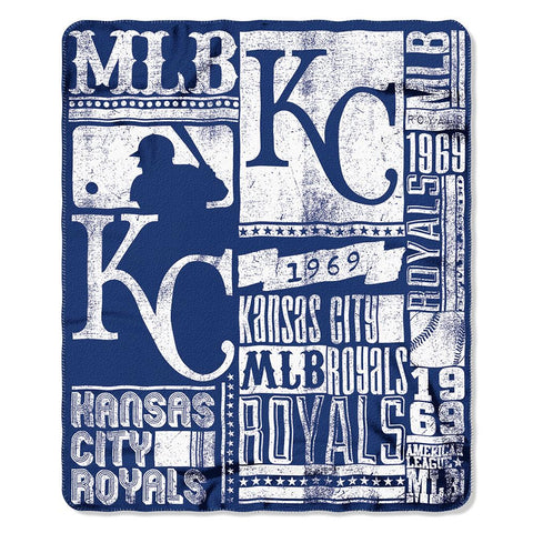 Kansas City Royals Mlb Light Weight Fleece Blanket (strength Series) (50inx60in)