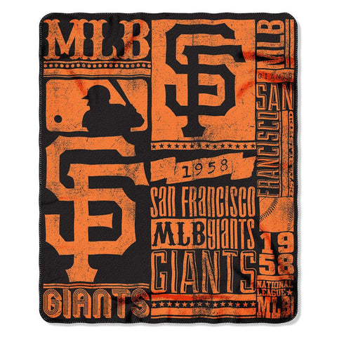 San Francisco Giants MLB Light Weight Fleece Blanket (Strength Series) (50inx60in)