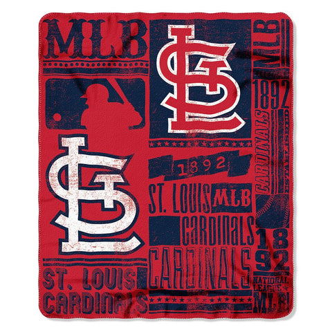 St. Louis Cardinals MLB Light Weight Fleece Blanket (Strength Series) (50inx60in)