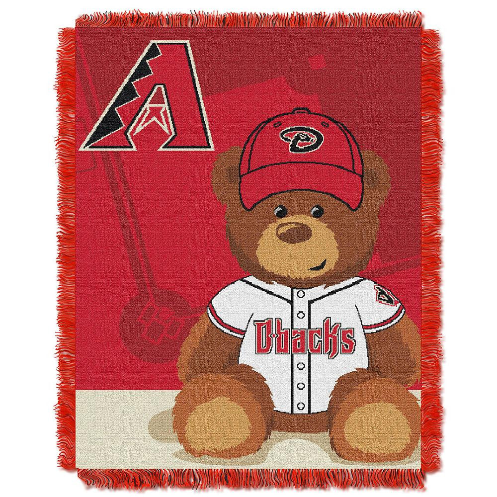 Arizona Diamondbacks MLB Triple Woven Jacquard Throw (Field Baby Series) (36x48)