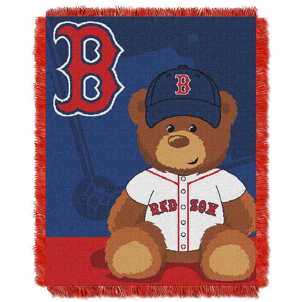 Boston Red Sox MLB Triple Woven Jacquard Throw (Field Baby Series) (36x48)