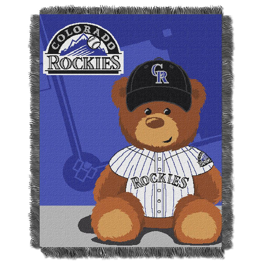 Colorado Rockies MLB Triple Woven Jacquard Throw (Field Baby Series) (36x48)