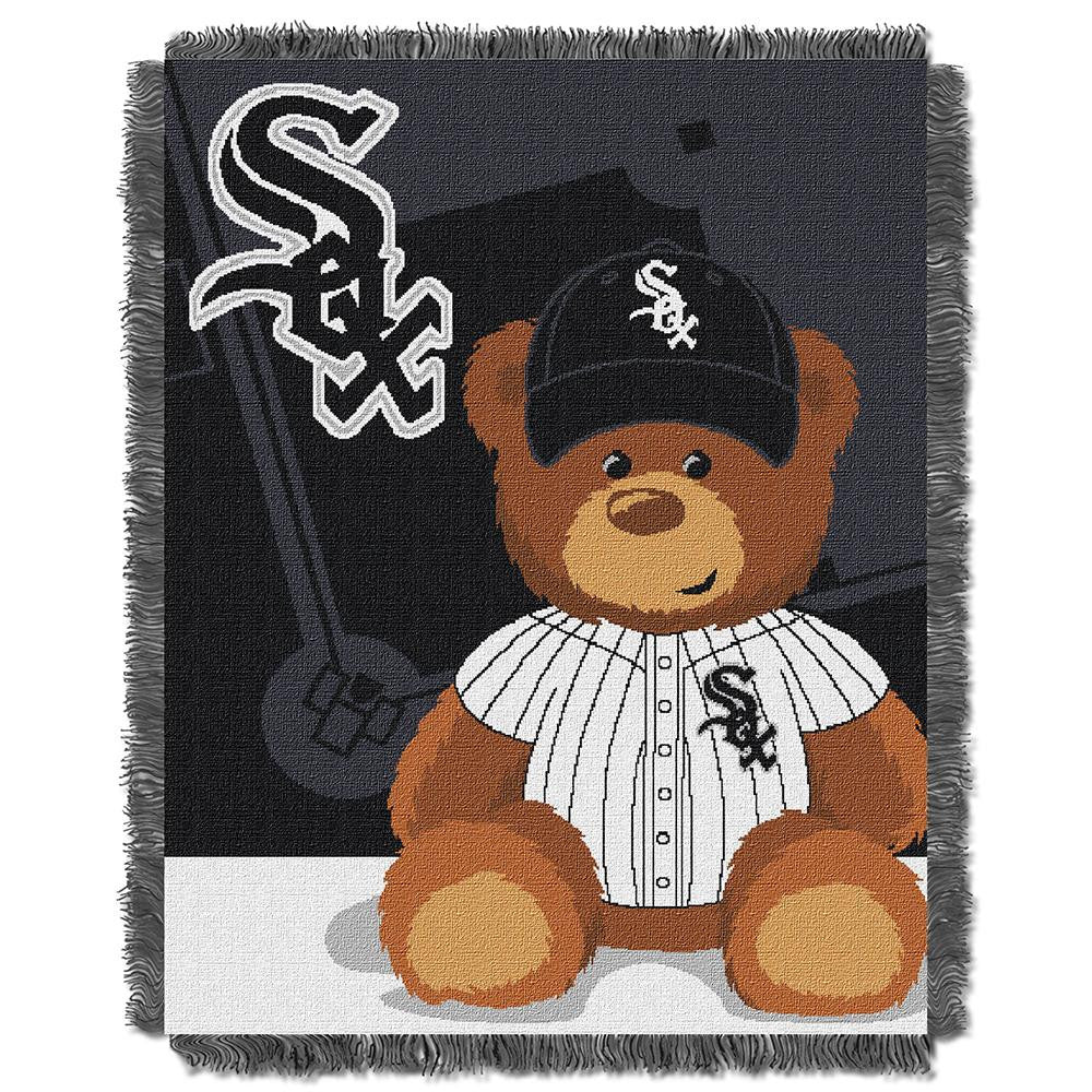 Chicago White Sox MLB Triple Woven Jacquard Throw (Field Baby Series) (36x48)