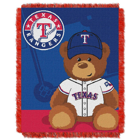 Texas Rangers MLB Triple Woven Jacquard Throw (Field Baby Series) (36x48)