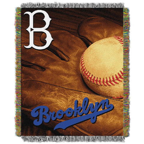 Los Angeles Dodgers MLB Woven Tapestry Throw (Vintage Series) (48x60)