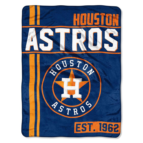 Houston Astros Mlb Micro Raschel Blanket (structure Series) (46in X 60in)