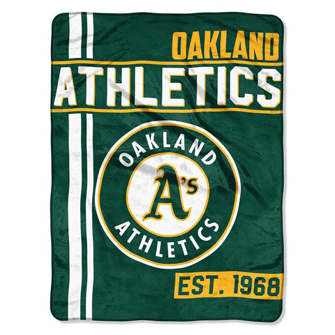 Oakland Athletics Mlb Micro Raschel Blanket (structure Series) (46in X 60in)